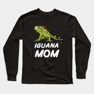 Iguana Mom for Iguana Lovers, White Long Sleeve T-Shirt